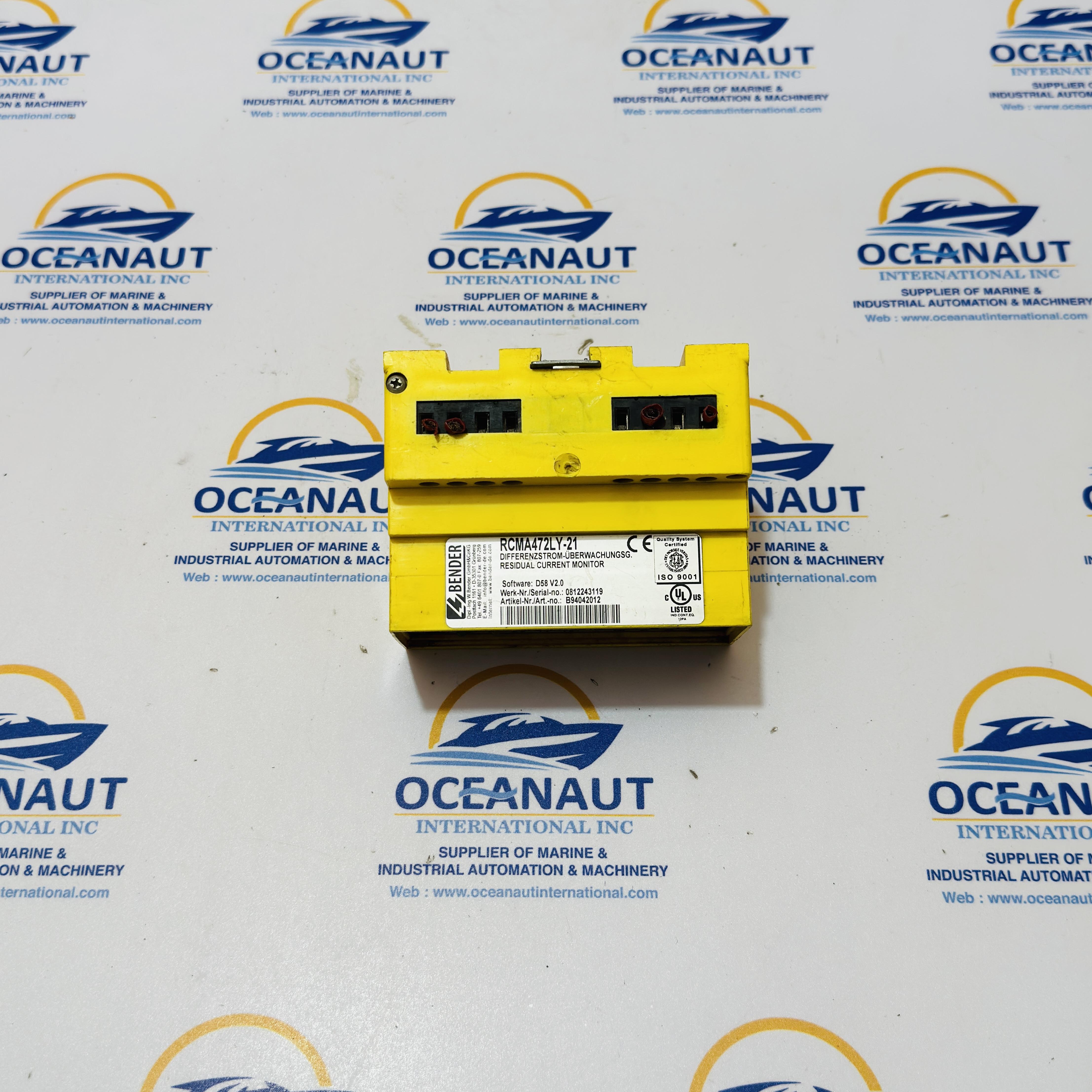 Bender RCMA472LY-21 Residual Current Monitor 30…500ma 0…1000hz