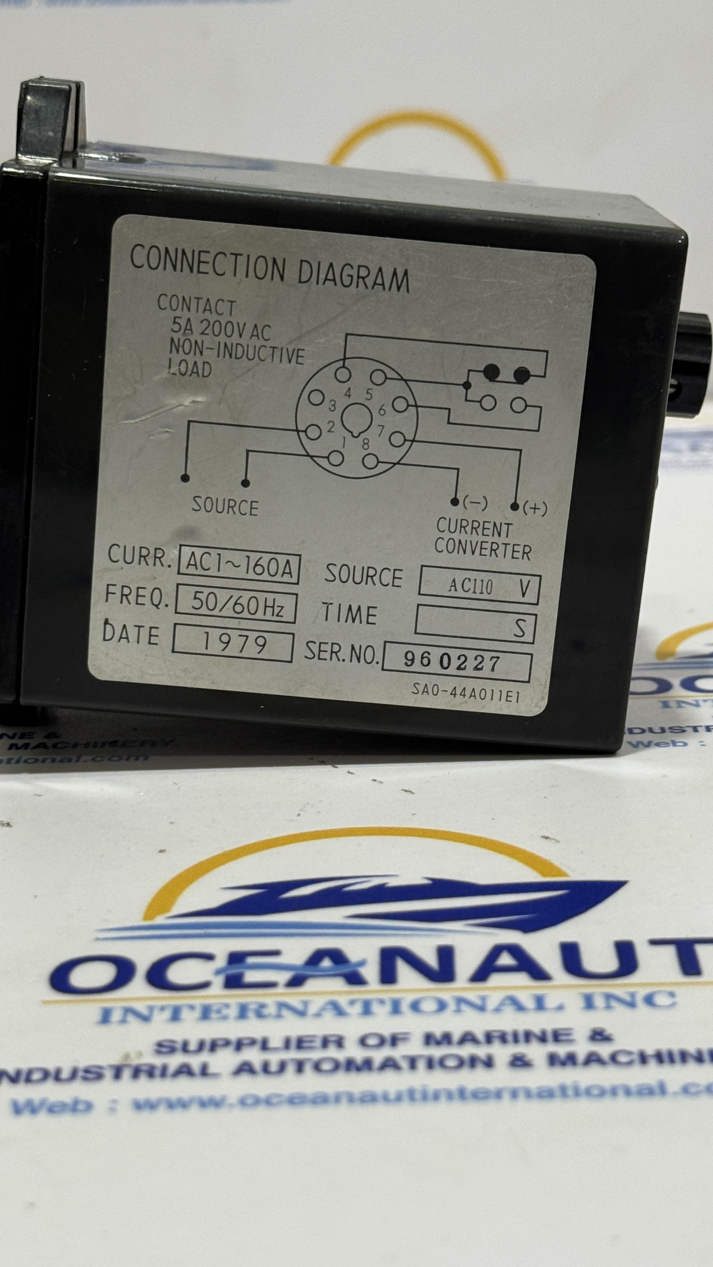 OMRON SA0-S CURRENT SENSOR 110, VAC 50/60 AC1-160 AMP
