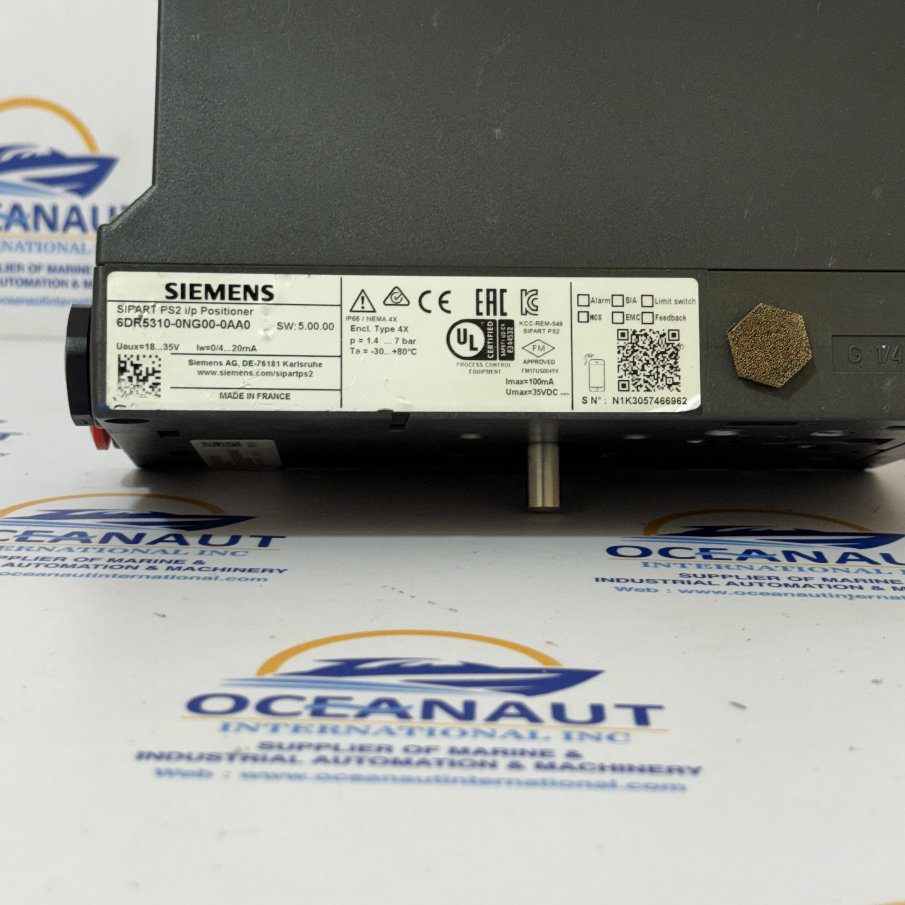 SIEMENS 6DR5310-0NG00-0AA0 SIPART PS2 I/P POSITIONER