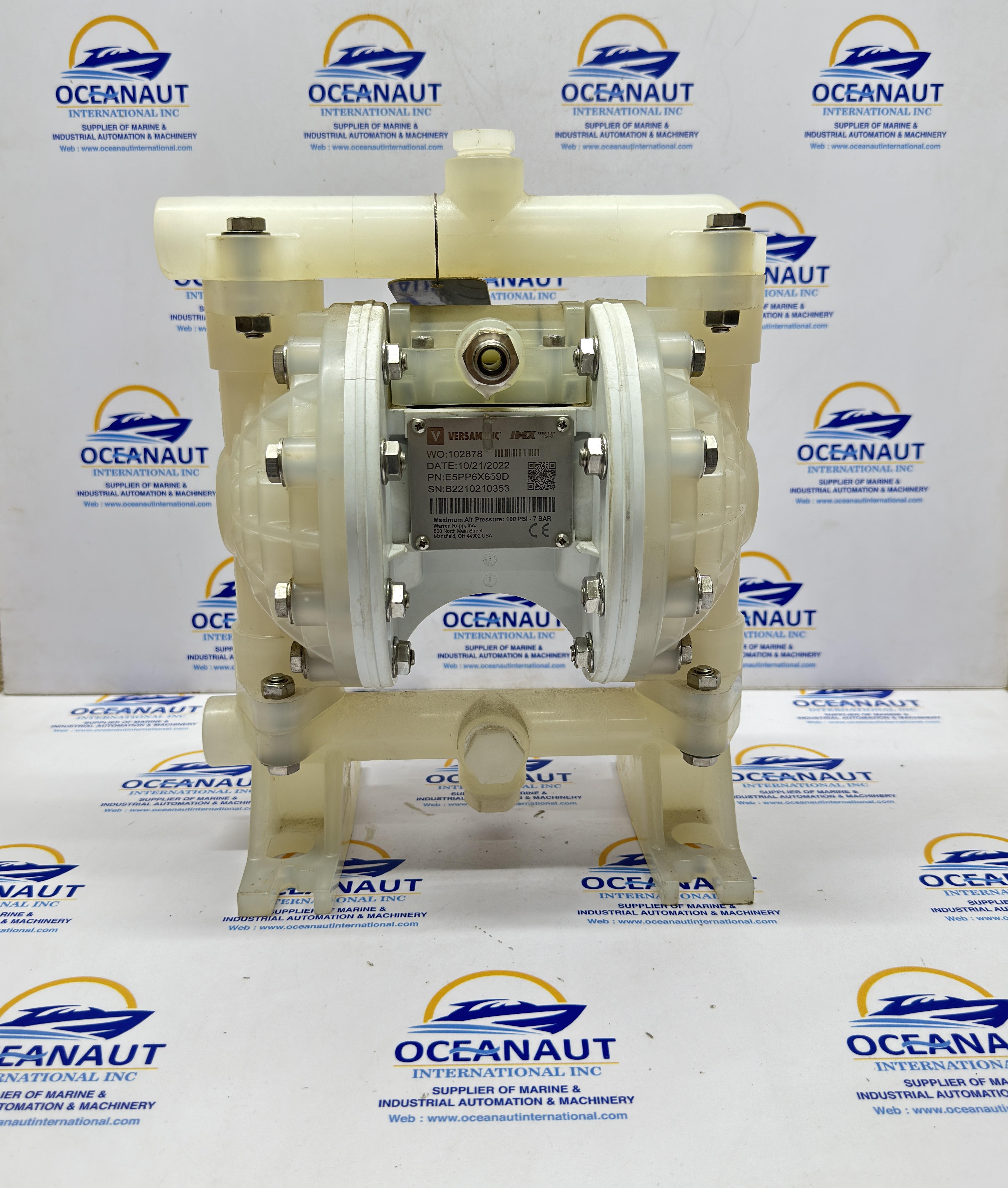 VERSAMATIC IDEX E5PP6X659D DIAPHRAGM PUMP